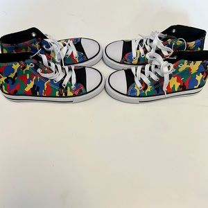 US Sports Multi Color Camo high tops Size 1